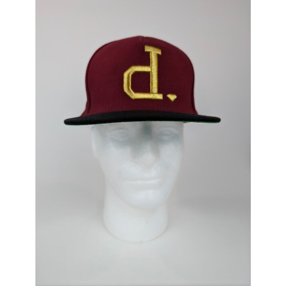 Diamond Supply Co. Skateboard Burgundy Black Gold Men's Snapback Hat